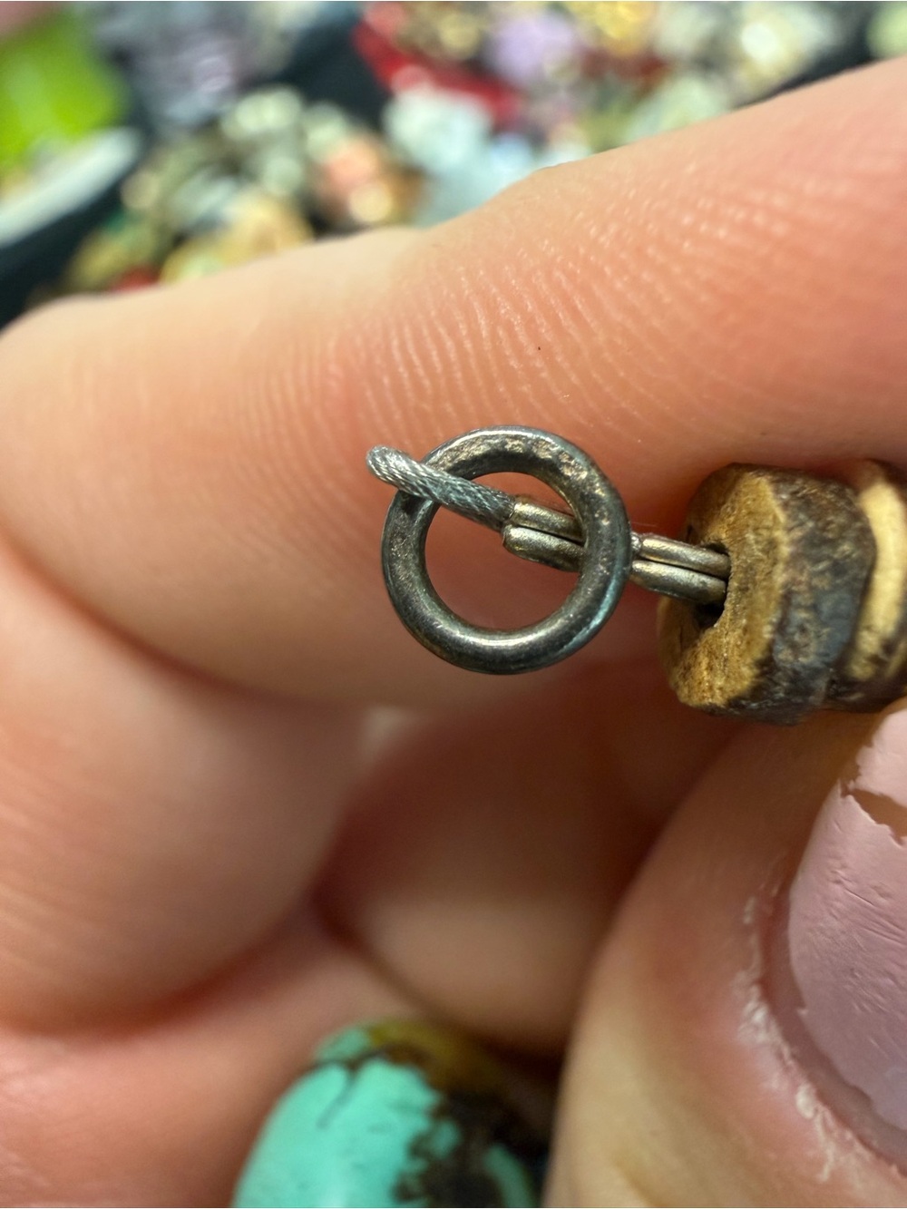 Rough Raw Turquoise Necklace - Picture 6 of 6